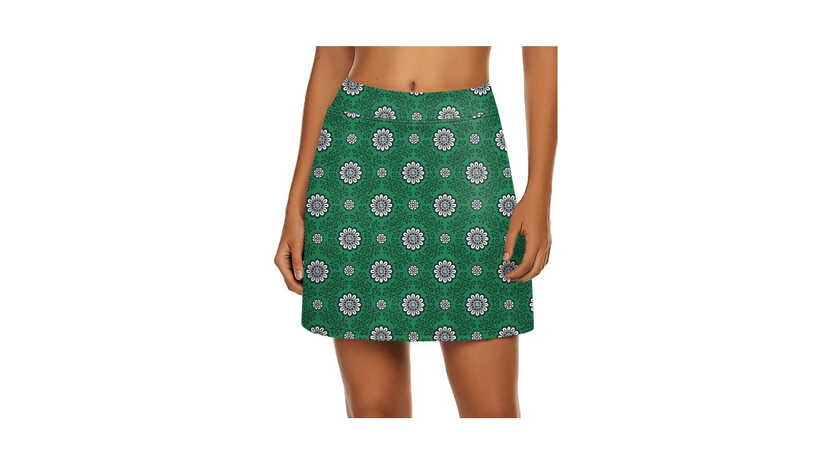 Ekouaer Active Athletic Skort For Women Performance Skirt With Short