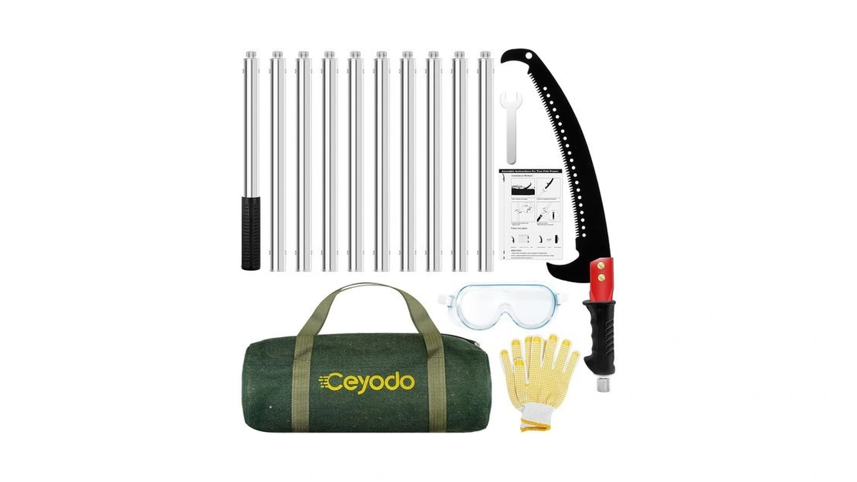 Pole Saws For Tree Trimming, Lightweight Manual Stainless Steel Extension
