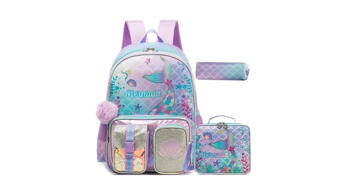 Htgroce Mermaid Backpacks For Girls School Backpack For Kids Backpacks