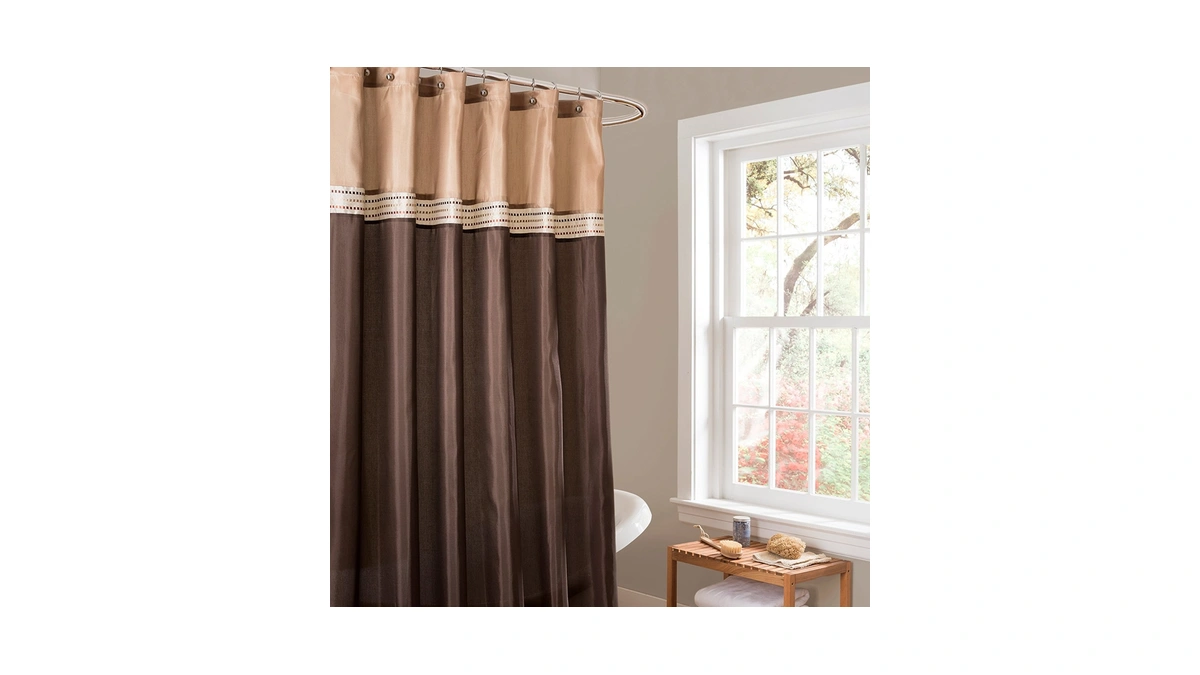 Lush Decor Terra Shower Curtain Single 72" W X 72"