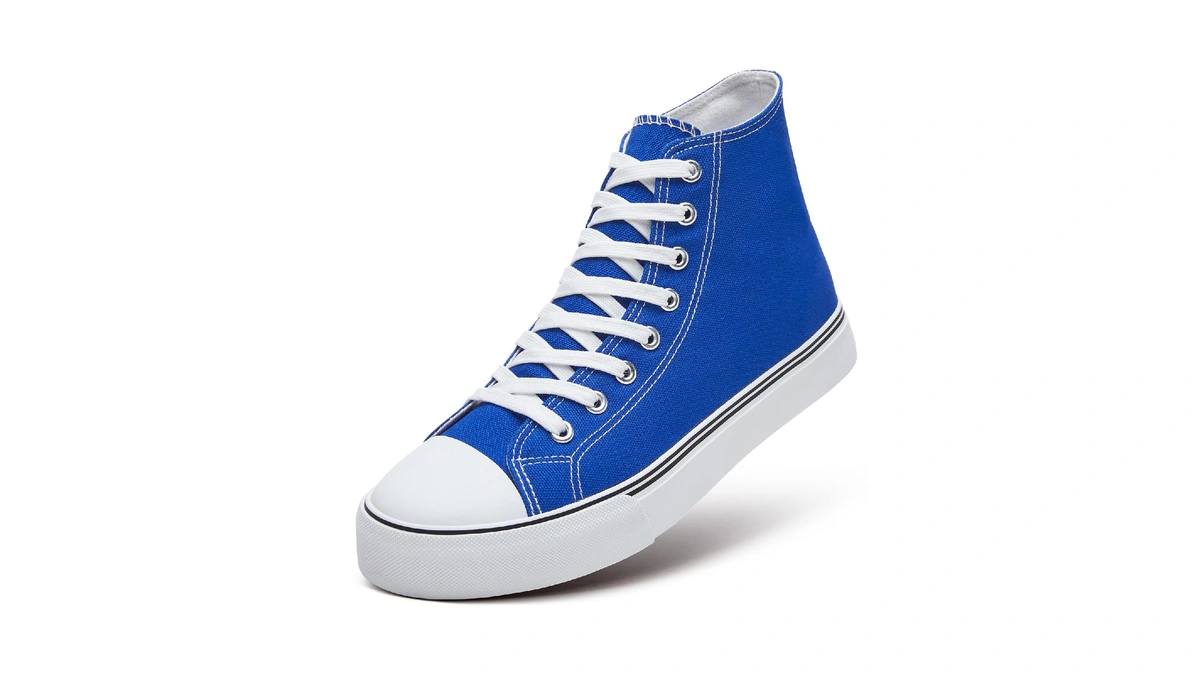 Zgr Men's High Top Canvas Sneakers Lace Up Classic Walking
