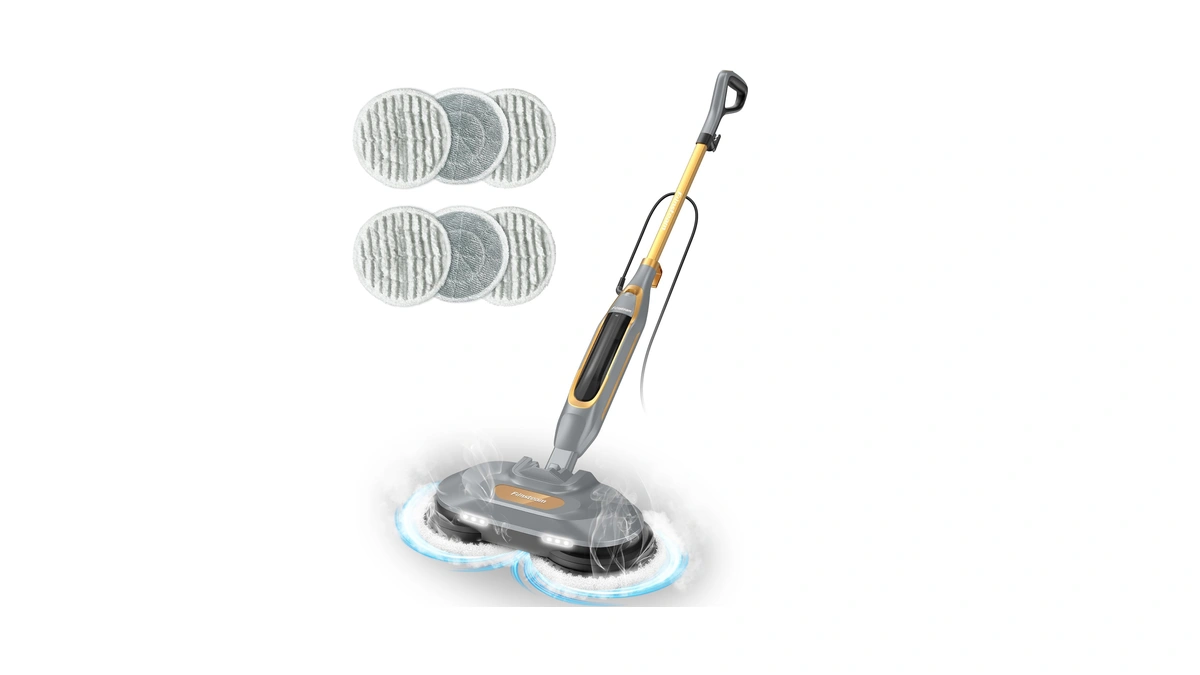 Funsteam Steam And Scrub Mop, Steam Mop With Dual Rotating