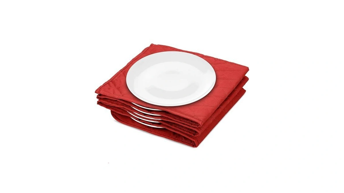 Navaris Electric Plate Warmer - 10 Plate Blanket Heater Pockets