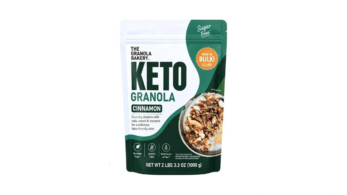 Tgb Cinnamon Granola Cereal, Keto Snack, Sugar Free, High Fiber,