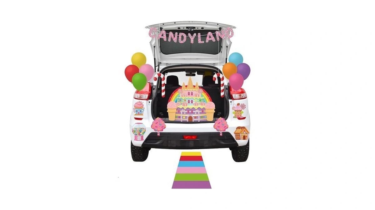 K1tpde 47pcs Halloween Trunk Or Treat Outdoor Decoration Kit With