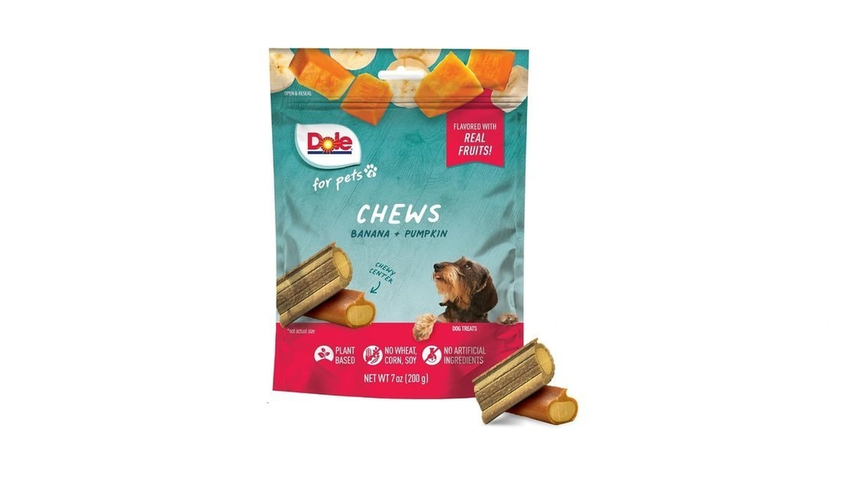 Dole For Pets Freshly Fetched Dog Chews With Banana And