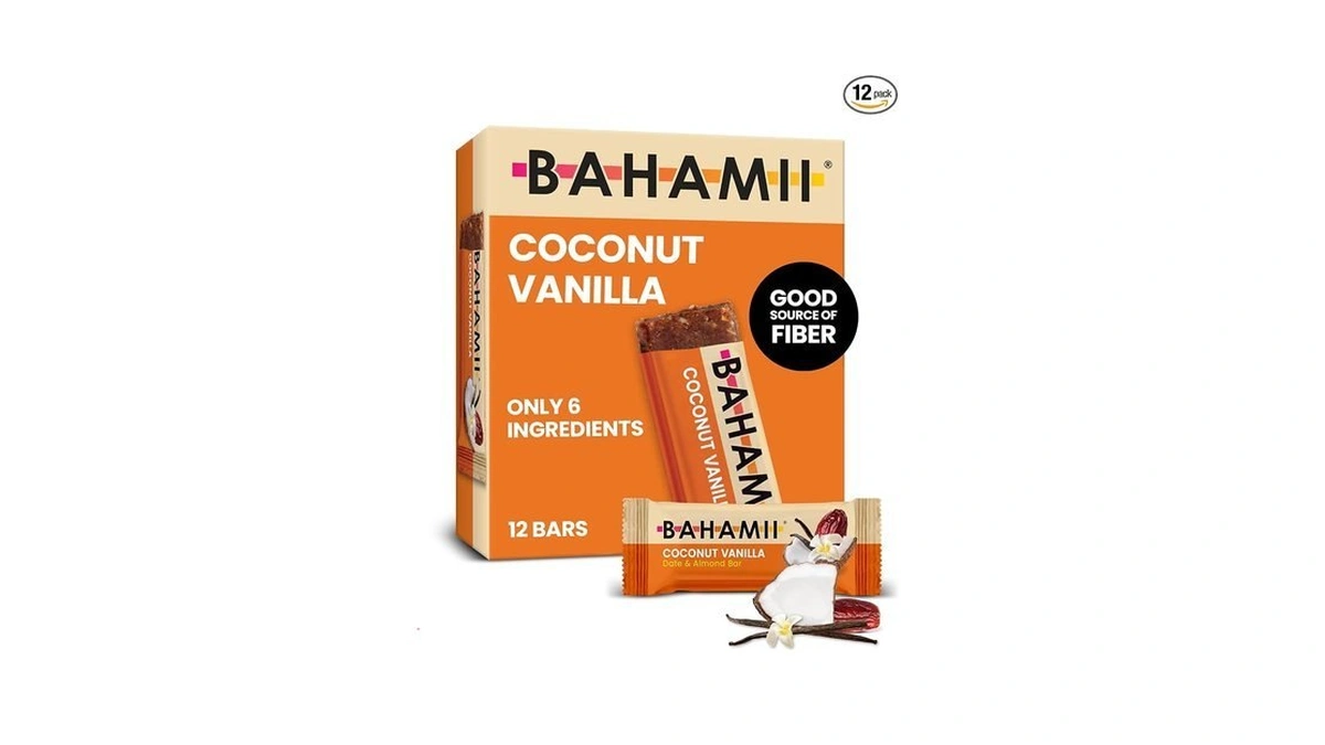 Bahamii Coconut Vanilla Date Energy Bars Kosher Gluten Free Vegan