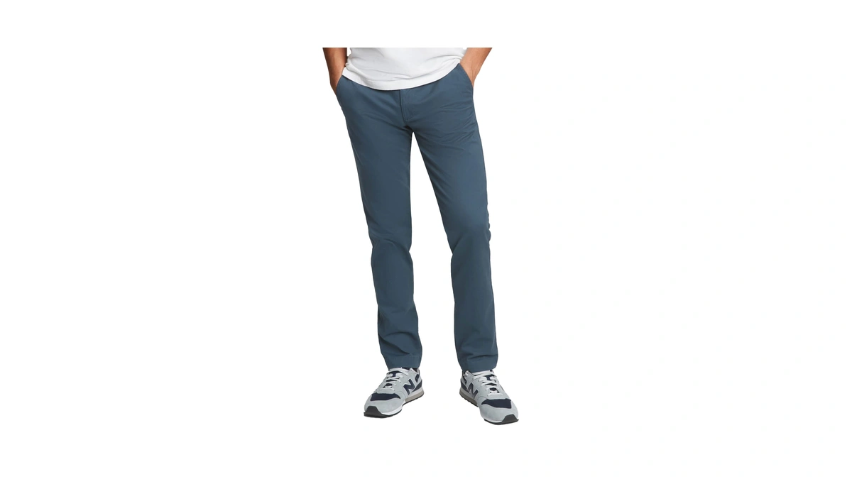 Gap Mens Essential Slim Fit Khaki Casual Pants, Medium Indigo