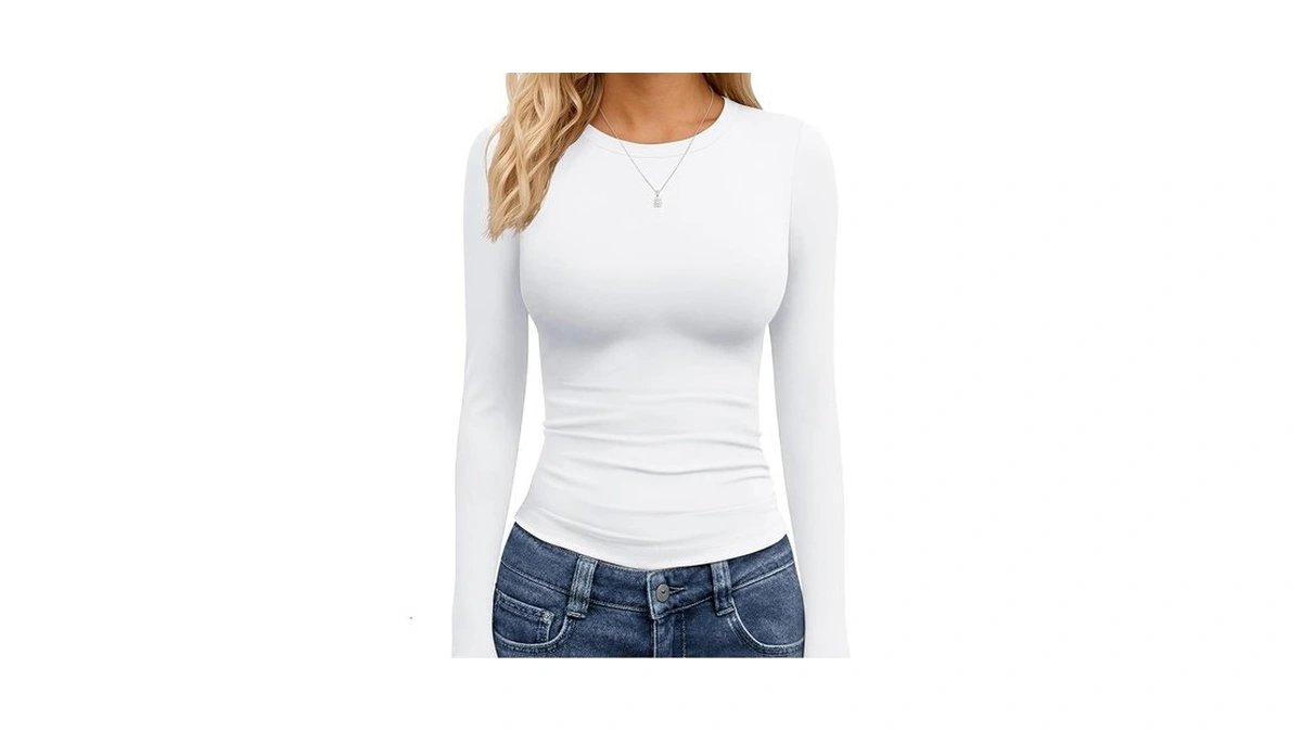 Tnnzeet White Long Sleeve Shirts For Women School Outfits Fall
