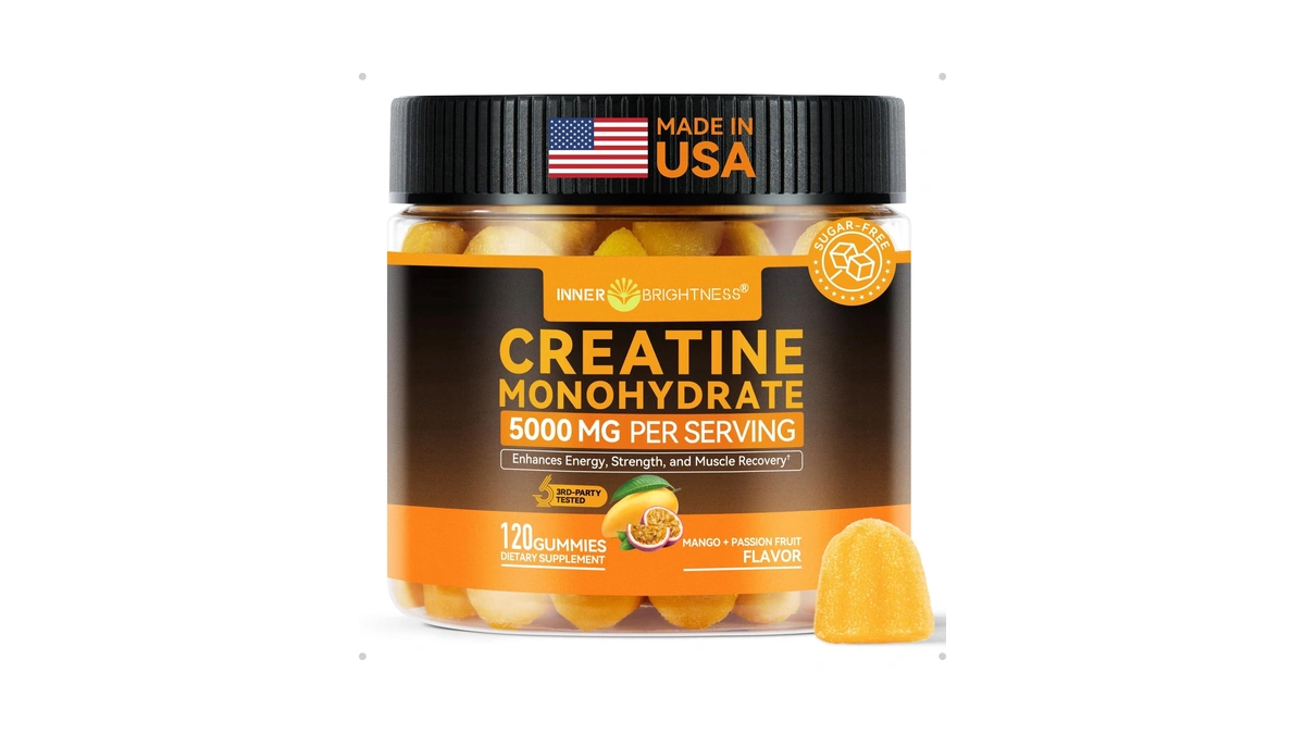 Inner Brightness Creatine Monohydrate Gummies For Men & Women 5000