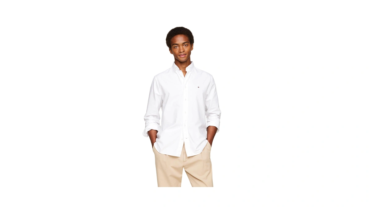 Tommy Hilfiger Men's Long Sleeve Oxford Shirts In Regular Fit,