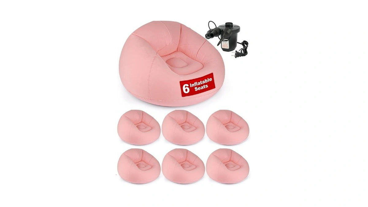 Oleek Inflatable Bean Bag Chair With Electric Air Pumb 6