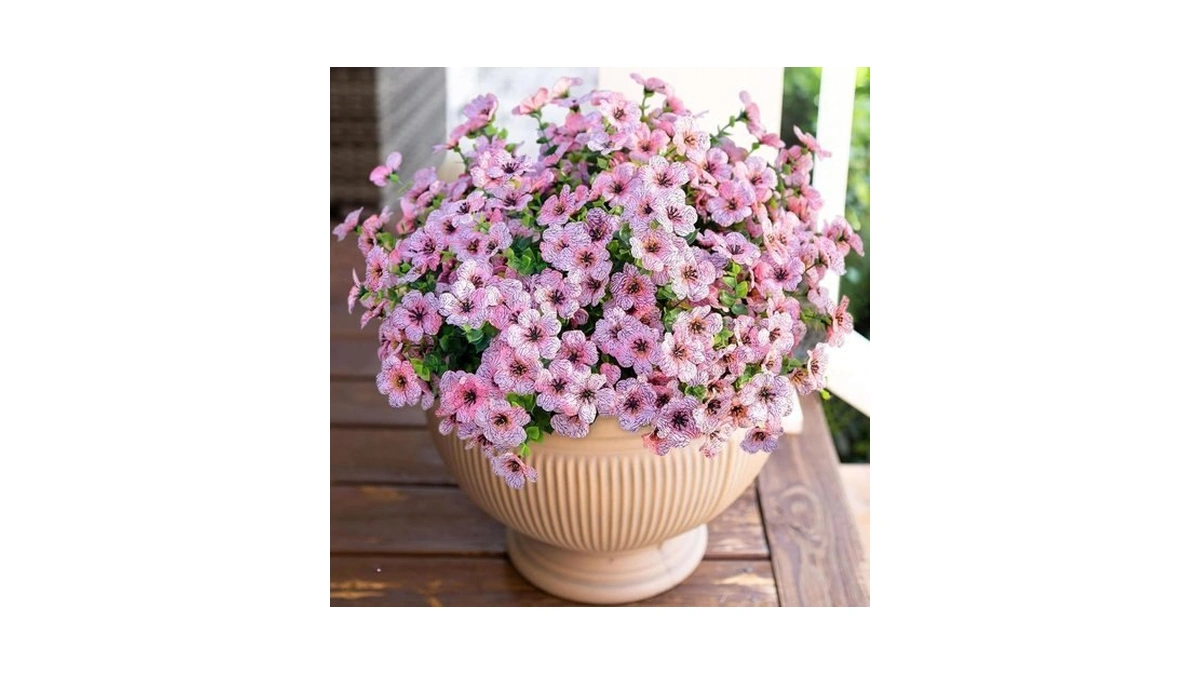 Hyeflora Artificial Flowers For Outdoor Indoor Garden Home Decoration, Faux