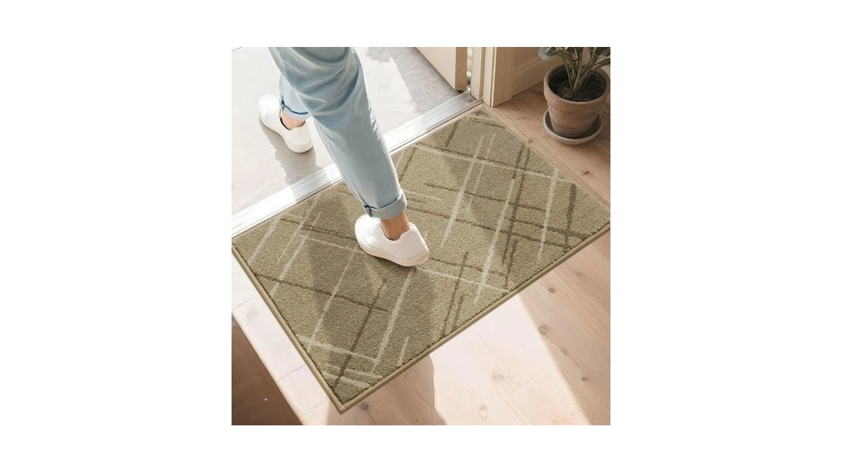 Cosy Homeer Front Door Mat Low Profile Non-slip Doormat For