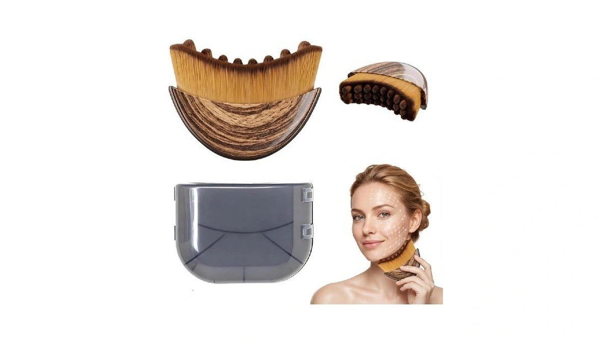 Lymphatic Contour Face Brush, Lymphatic Drainage Massager Face Brush To