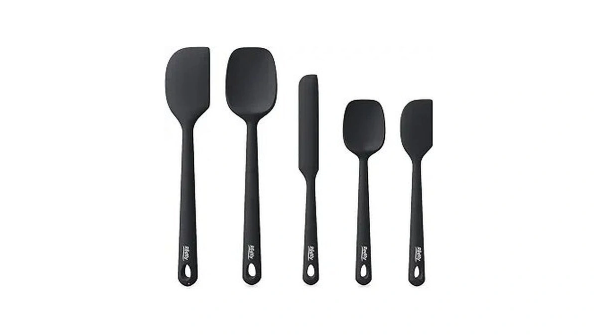 Redfly 5-piece Food-grade Silicone Spatula Set For Baking, Heat-resistant