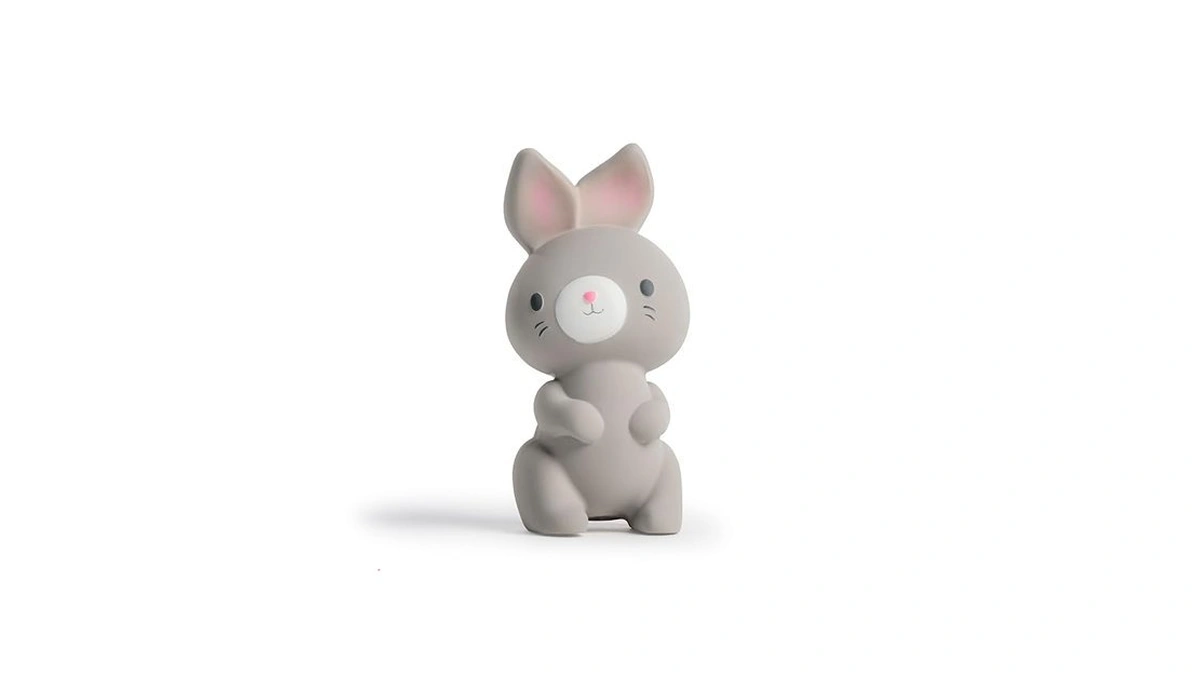 Sylvi Natural Rubber Baby Teether Toy, Rabbit Teething Toy For