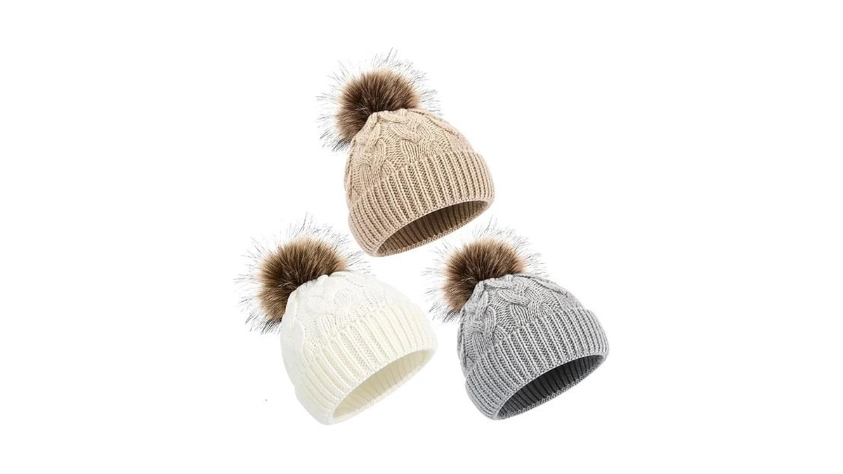 Danmy Baby Beanie Hat, Infant Newborn Toddler Winter Warm Knit