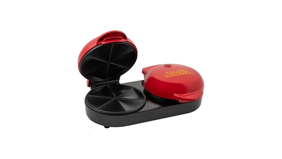 Nostalgia Taco Tuesday Double Street Taco Quesadilla Maker – Two