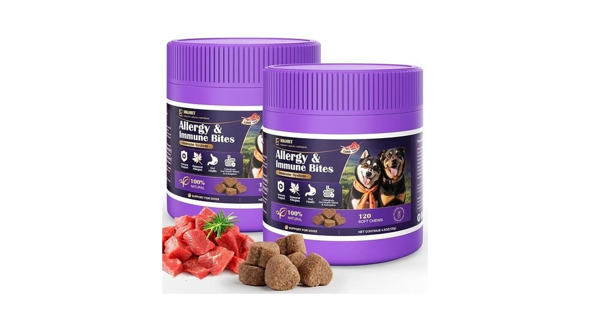 Mkhrt Dog Allergy Chews For Dogs - Skin & Coat,
