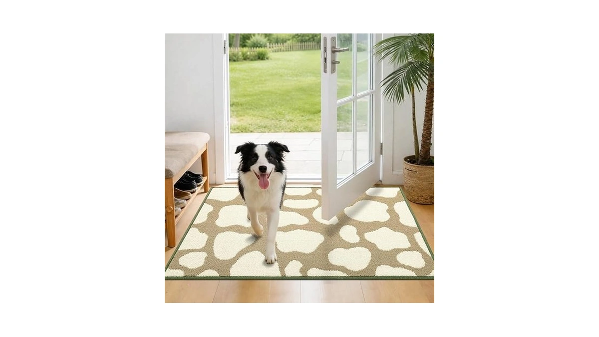 Bsicpro Dog Door Mat For Mud Paws, 36" X 24"