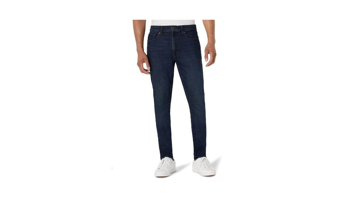 Amazon Essentials Men's Medium Stretch Skinny-fit Jeans, Tinted Dark Wash,