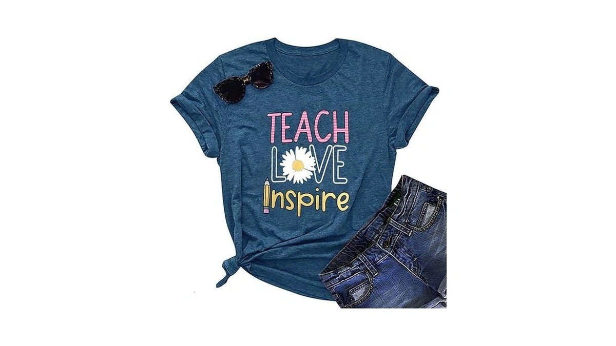Yi Xiang Ran Teacher Graphic T-shirt Summer Teacher Gift Teach