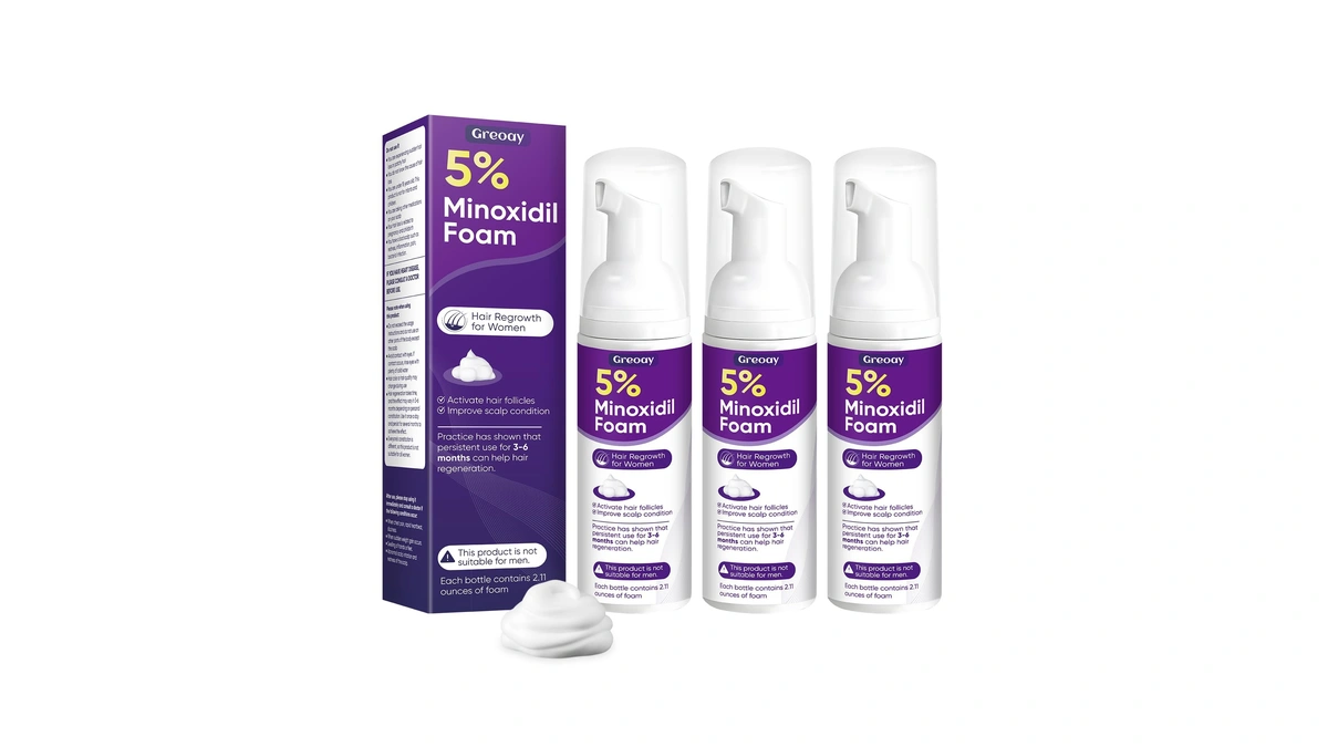5% Minoxidil Foam For Women Hair Growth Foam Suitable For