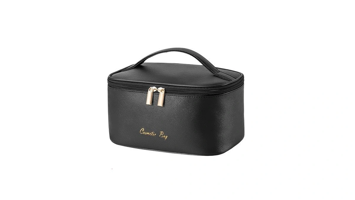 Kitenrom Makeup Bag Portable Travel Cosmetic Bag With Brush Holder๏ผwaterproof