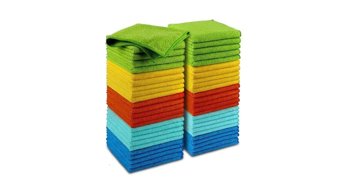 Aidea Microfiber Cleaning Cloth-50pk, Microfiber Towels For Cars, 12×12"