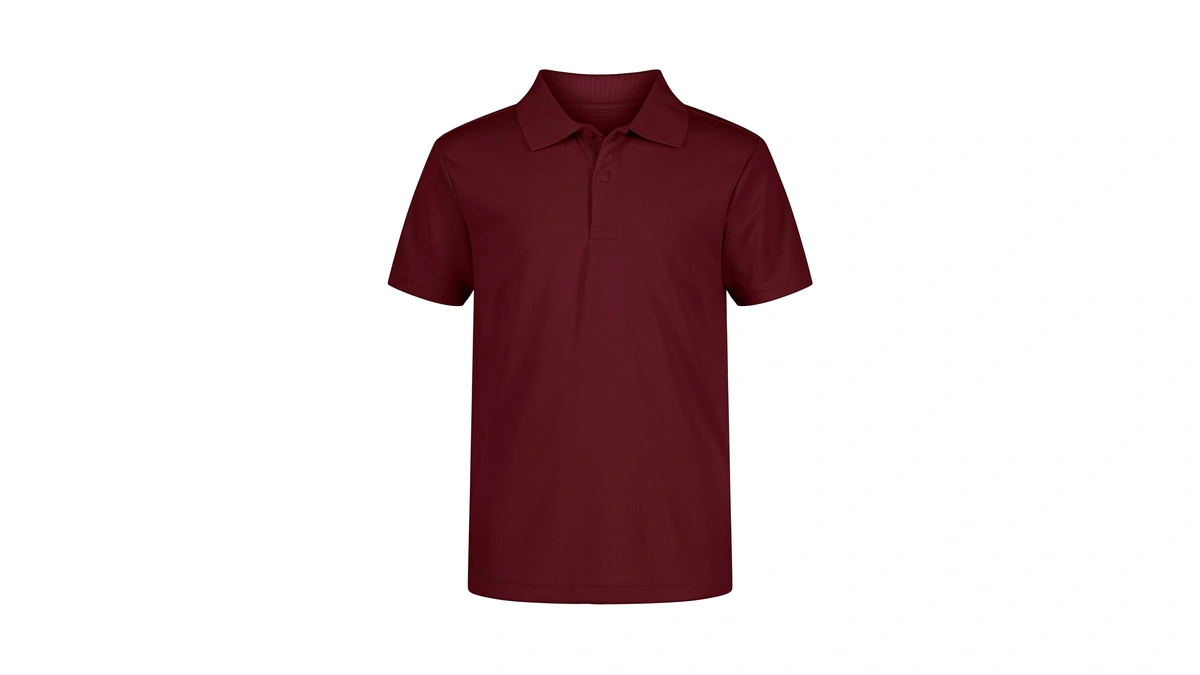 Nautica Boys' School Uniform Short Sleeve Polo Shirt, Button Closure,