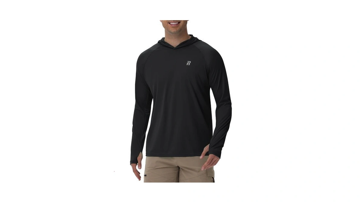 Runhit Upf 50+ Fishing Shirts For Men Long Sleeve Uv