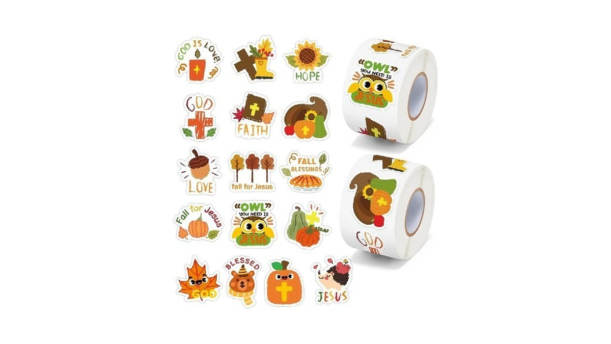 Yopyame Fall Stickers For Teens - 1000pcs Fall Christian Stickers