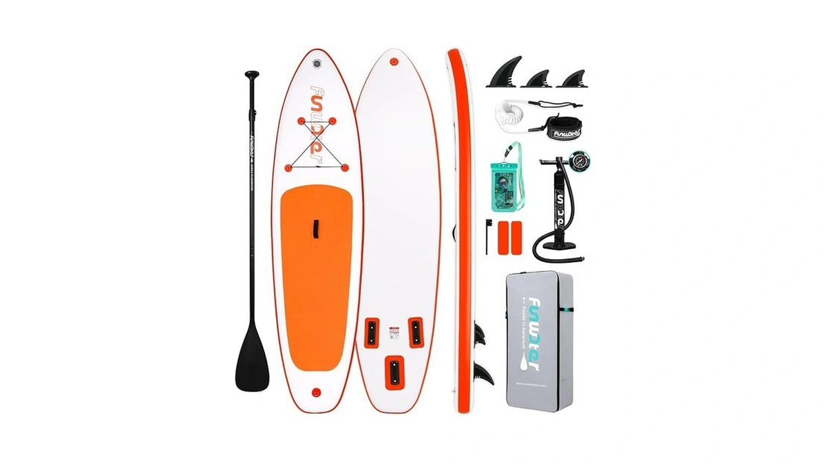 Funwater Sup Inflatable Stand Up Paddle Board 10'6×33"×6" Ultra-light Inflatable