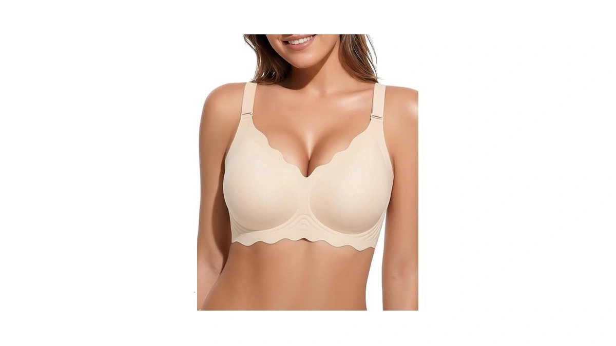 Pqk Bras No Underwire For Women Comfortable Wireless Seamless T