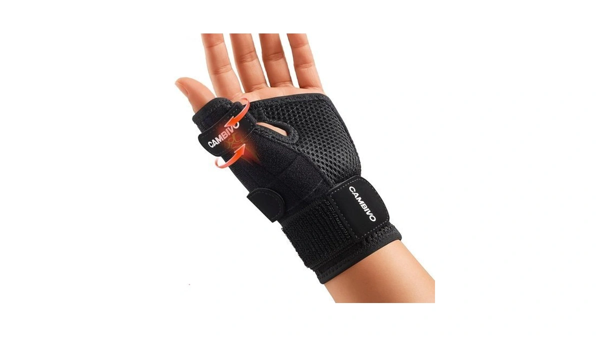 Cambivo Thumb Splint & Wrist Brace, Adjustable Cmc Joint Pain