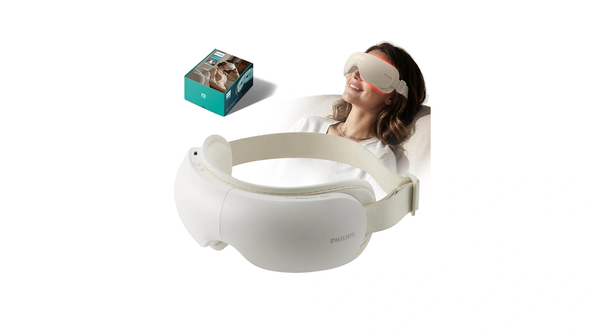 Philips Eye Massager With Heat, Compression Mask Migraine Eye Strain