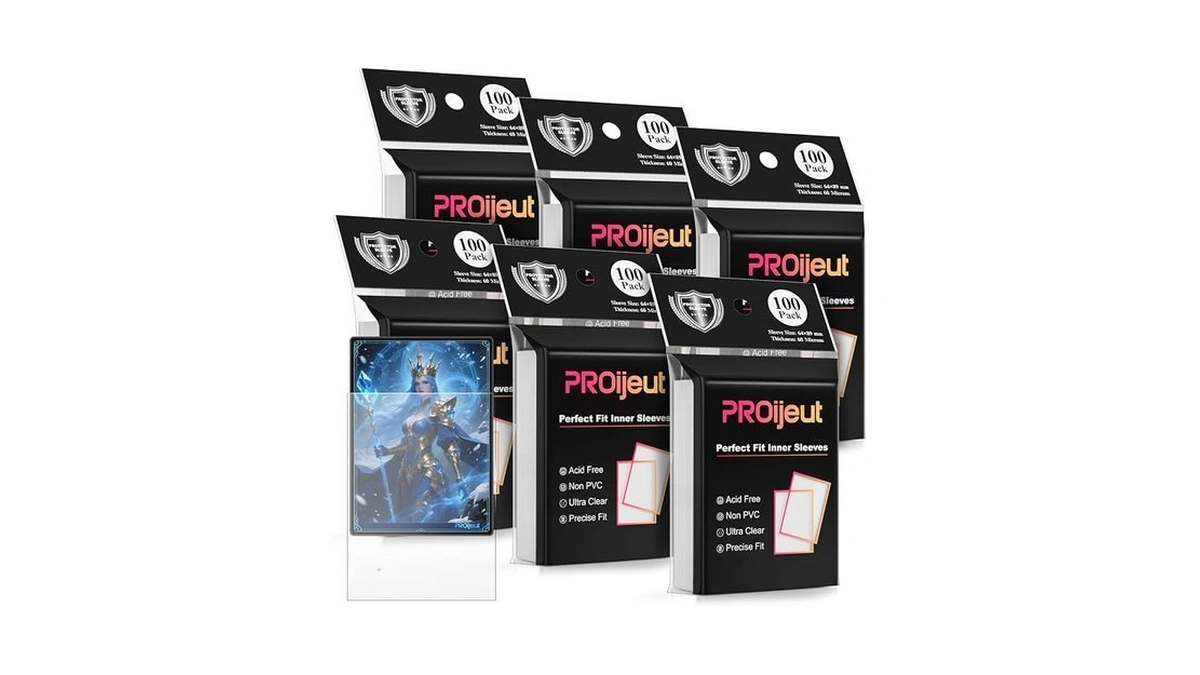 600 Pack Card Sleeves Clear, Perfect Fit Inner Sleeves Ideal