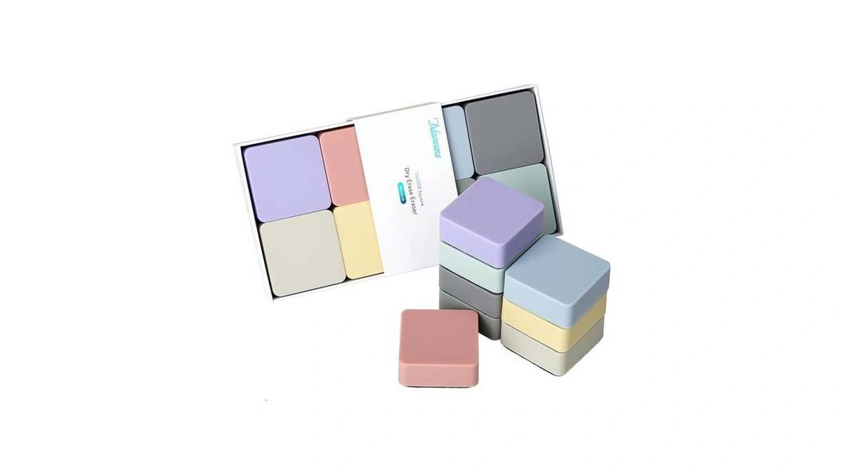 Ddaowanx Dry Erase Erasers, 2"x2",8 Pcs Aesthetics Magnetic Mini Eraser