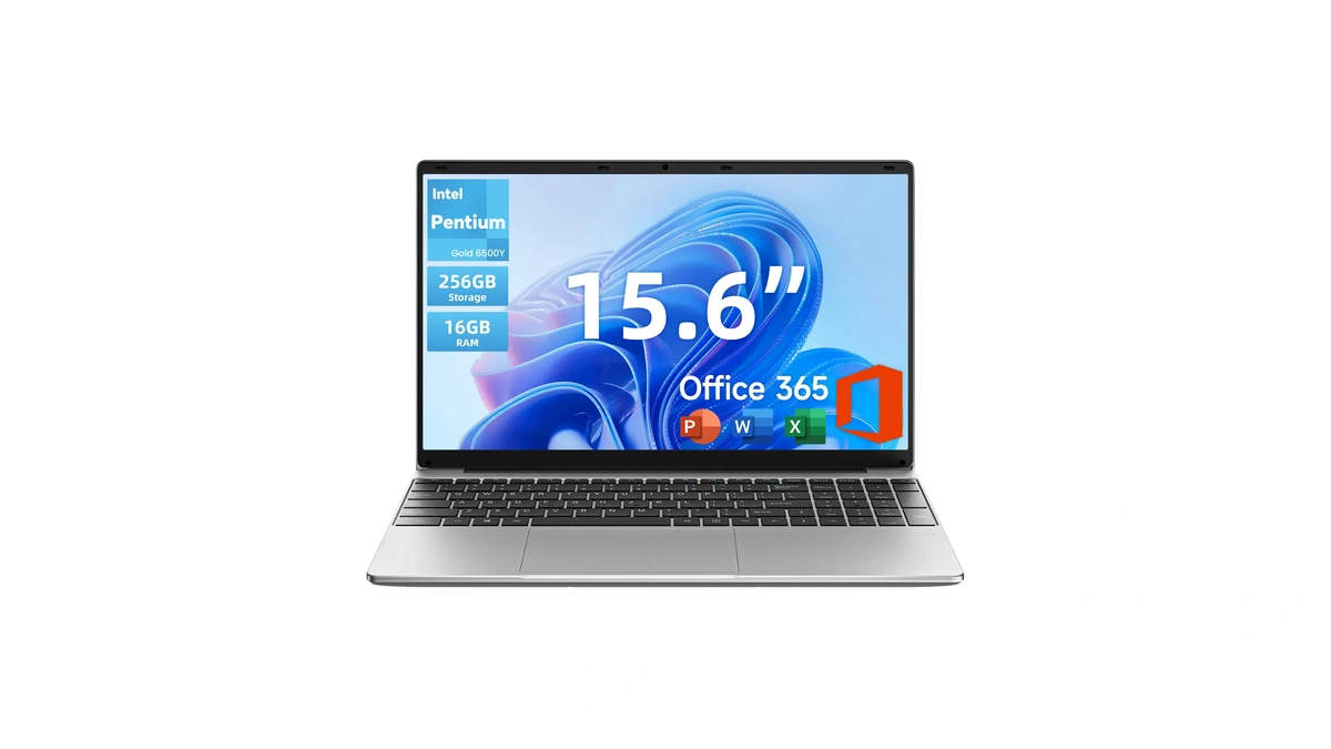 15.6 Inch Windows 11 Laptop, 6500y Processor, 16gb Ram 256gb