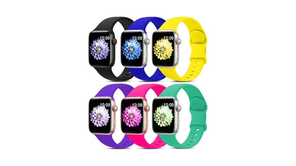 6 Pack Sport Bands Compatible With Apple Watch Band 38mm