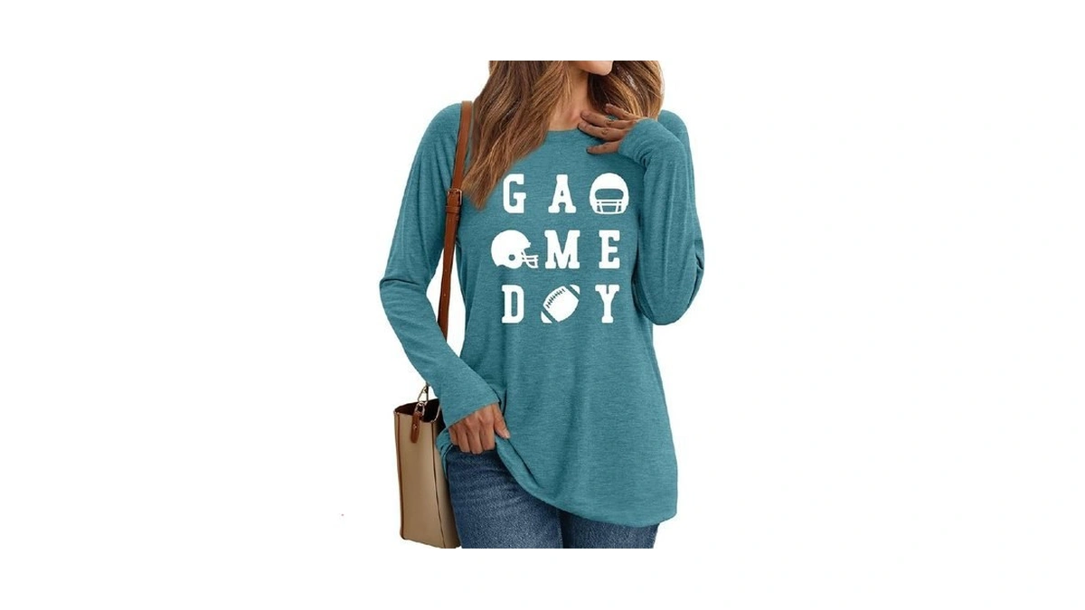 Yi Xiang Ran Game Day Shirt Women: Football Tshirt Game