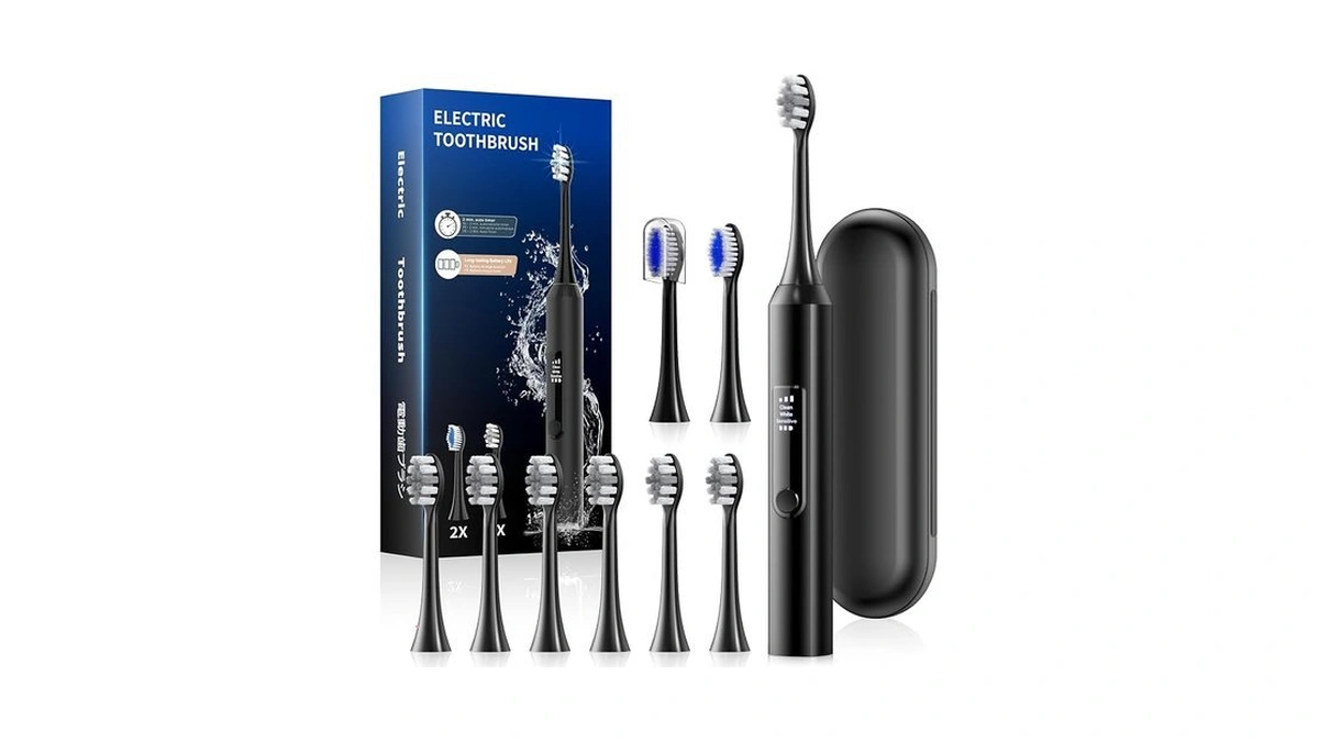 Electric Toothbrush For Adults, Sonic Rechargeable Power Toothbrush With 8