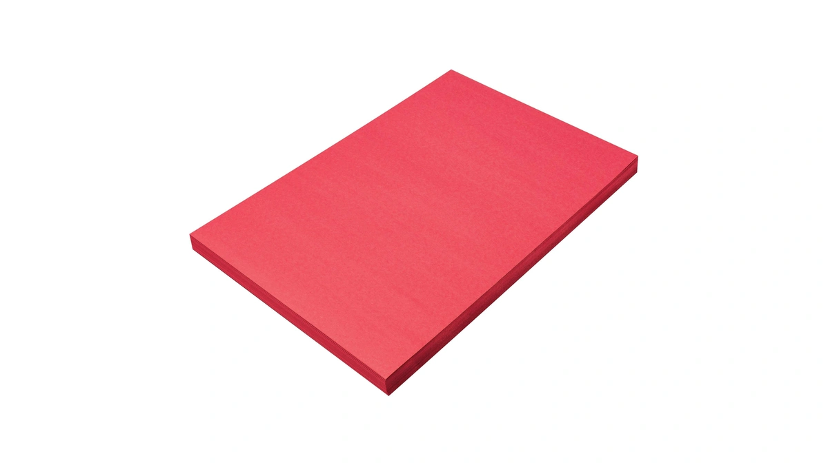 Prang (formerly Sunworks) Construction Paper, Holiday Red, 12" X 18",