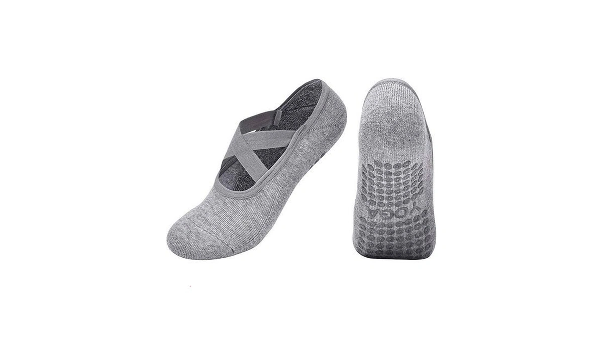 Oasymala Cotton Yoga Socks With Non-slip Grips For Women -