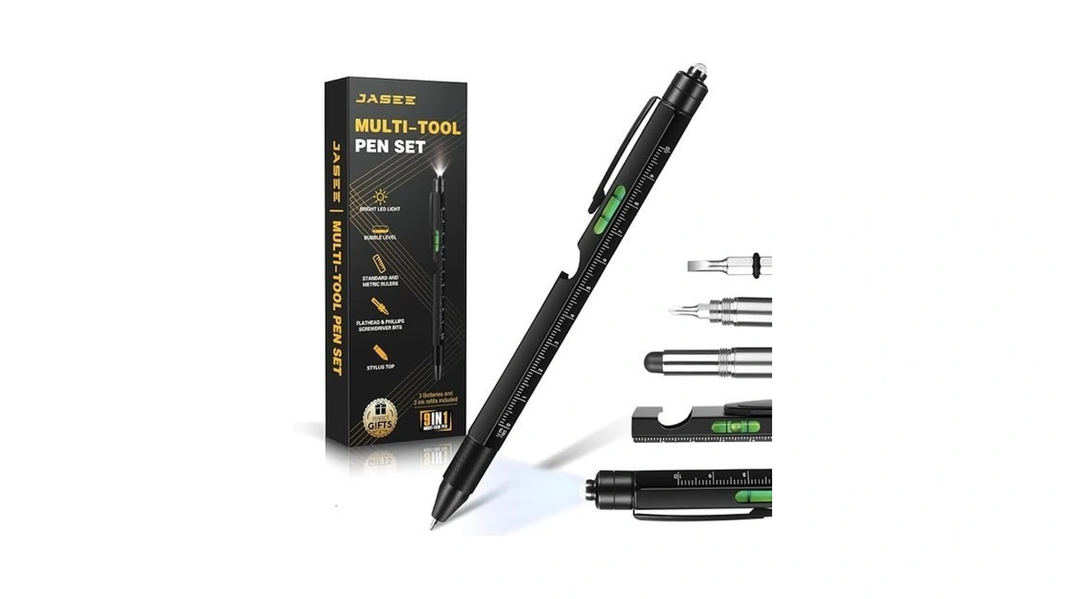 Gifts For Men, 9 In 1 Multitool Pen Set, Cool
