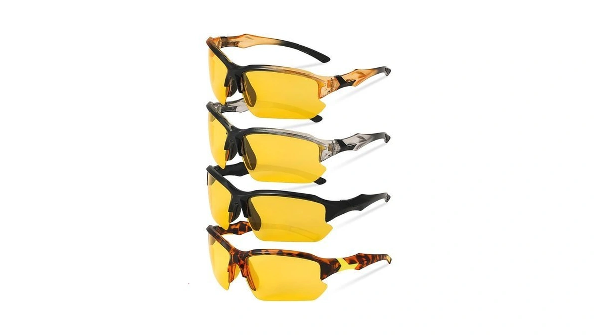 Ggstddup 4 Pack Polarized Sport Sunglasses For Women Men Yellow