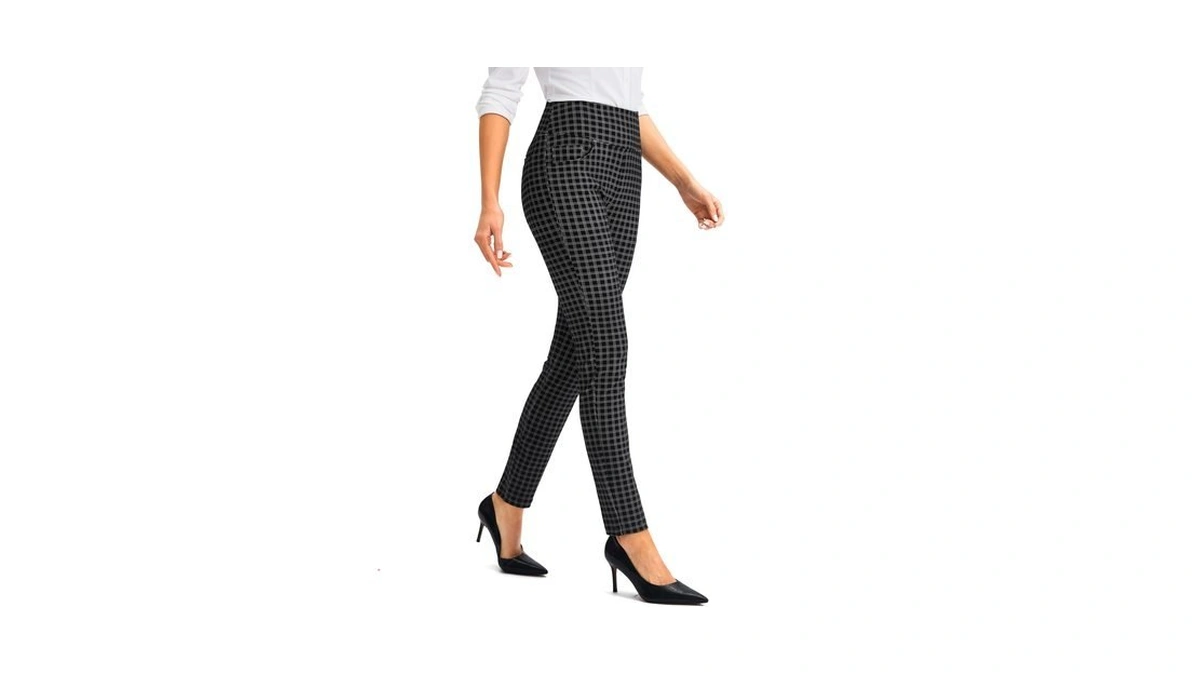 Womens Stretch Dress Pants For Work With 5 Pockets Black