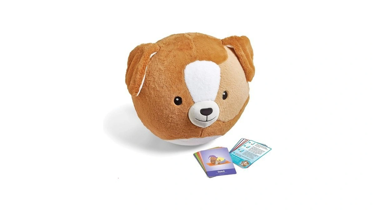 Hand2mind Puppy Bubbleplush Yoga Ball Buddy, Yoga Ball For Kids,