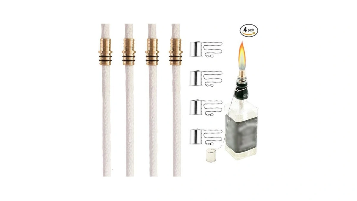 Wine Bottle Torch Kit 4 Pack, Includes 4 Long Life